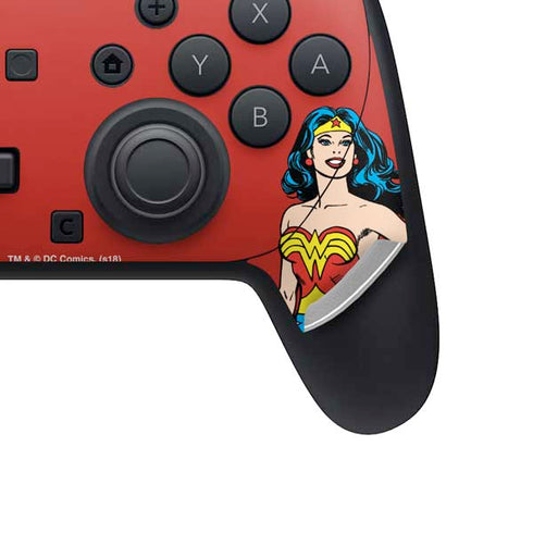 DC Comics Wonder Woman Portrait Nintendo Switch 2 (2025) Pro Controller Skin