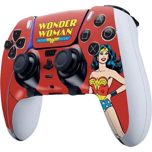 DC Comics Wonder Woman Classic Art Pose PS5 DualSense Edge Pro Controller Skin