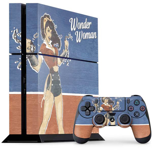 DC Comics Bombshells Wonder Woman Bombshell PlayStation PS4 Skins