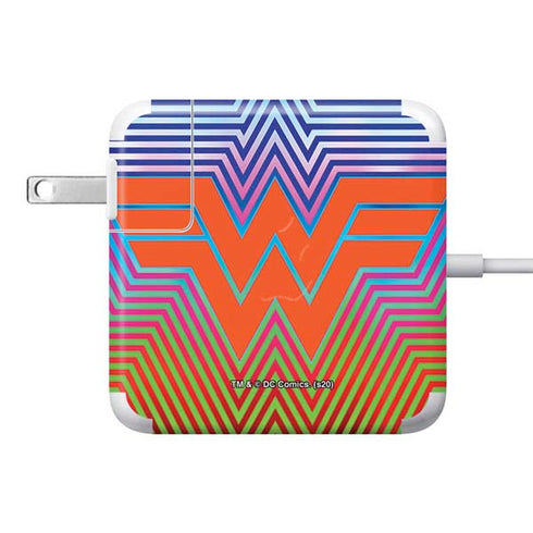Wonder Woman 1984 (2020) Rainbow Chevron Logo 85W Power Adapter (15 and 17 inch MacBook Pro Charger) Skin