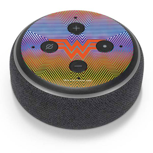 Wonder Woman 1984 (2020) Rainbow Chevron Logo Amazon Echo Dot Skin