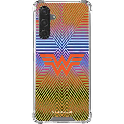 Wonder Woman 1984 (2020) Rainbow Chevron Logo Galaxy A17 Clear Case