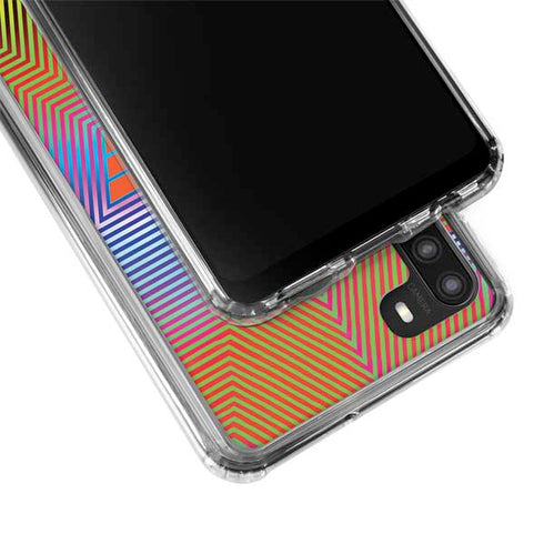 Wonder Woman 1984 (2020) Rainbow Chevron Logo Galaxy A21 Clear Case