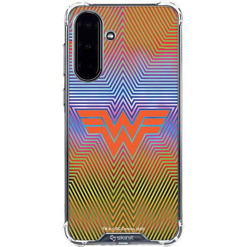 Wonder Woman 1984 (2020) Rainbow Chevron Logo Galaxy A36 5G Clear Case