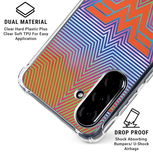 Wonder Woman 1984 (2020) Rainbow Chevron Logo Galaxy A36 5G Clear Case