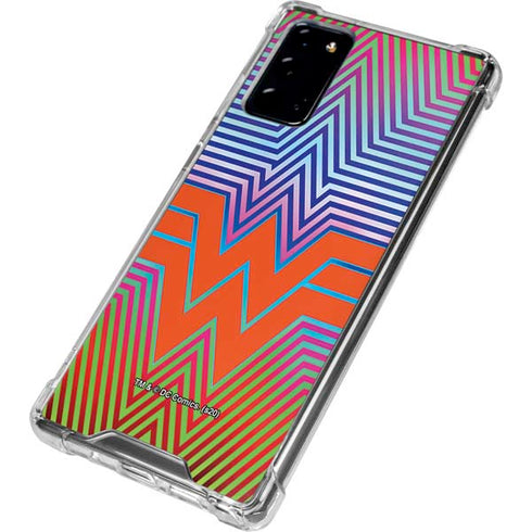 Wonder Woman 1984 (2020) Rainbow Chevron Logo Galaxy Note20 5G Clear Case