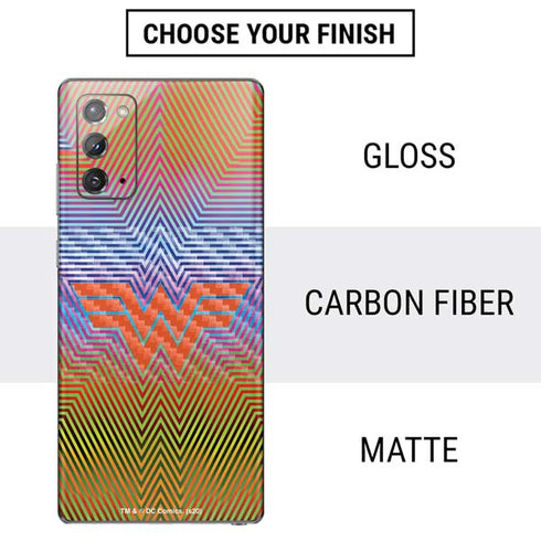 Wonder Woman 1984 (2020) Rainbow Chevron Logo Galaxy Note20 5G Skin