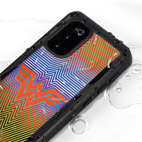 Wonder Woman 1984 (2020) Rainbow Chevron Logo Galaxy S20 Waterproof Case