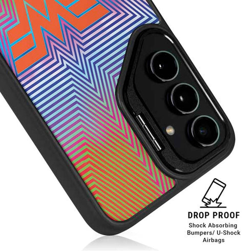 Wonder Woman 1984 (2020) Rainbow Chevron Logo Galaxy S24 Plus Kickstand Case