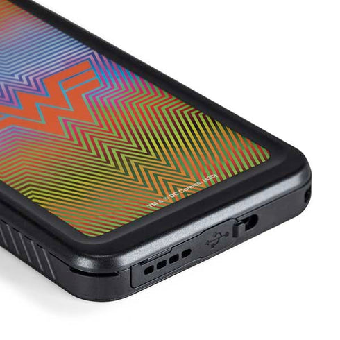 Wonder Woman 1984 (2020) Rainbow Chevron Logo Galaxy S24 Plus Waterproof Case