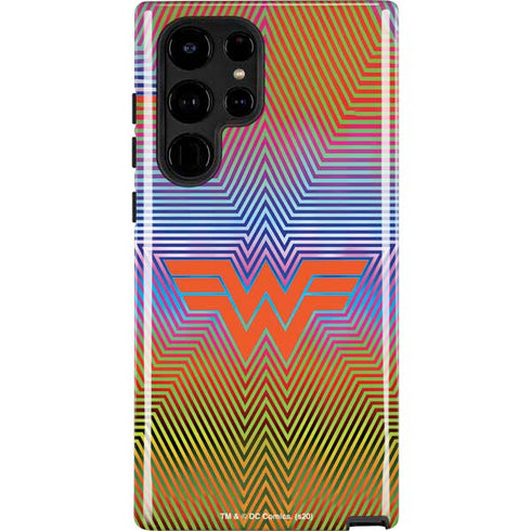 Wonder Woman 1984 (2020) Rainbow Chevron Logo Galaxy Cases