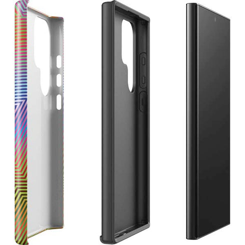 Wonder Woman 1984 (2020) Rainbow Chevron Logo Galaxy S25 Ultra Impact Case
