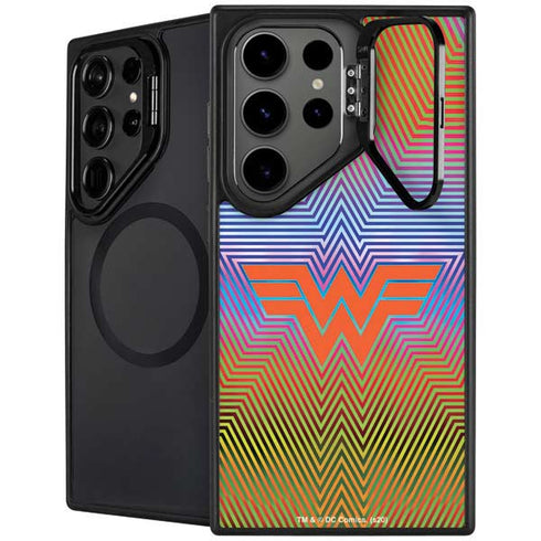 Wonder Woman 1984 (2020) Rainbow Chevron Logo Galaxy S25 Ultra Kickstand Case