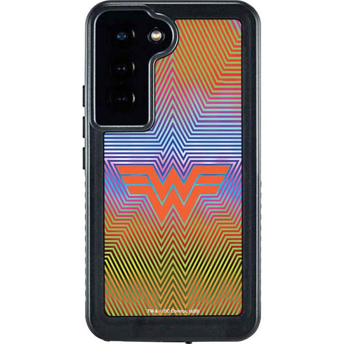 Wonder Woman 1984 (2020) Rainbow Chevron Logo Galaxy S24 Waterproof Case