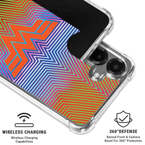Wonder Woman 1984 (2020) Rainbow Chevron Logo Galaxy S26 Clear Case