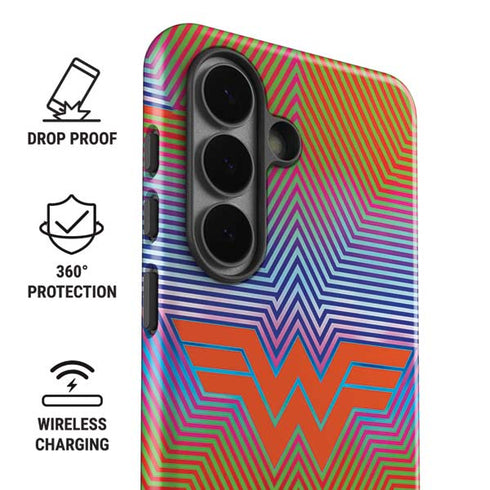 Wonder Woman 1984 (2020) Rainbow Chevron Logo Galaxy S26 Impact Case