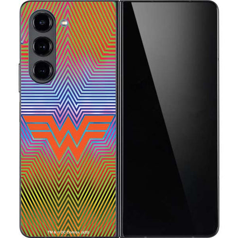 Wonder Woman 1984 (2020) Rainbow Chevron Logo Galaxy Z Fold5 5G Skin