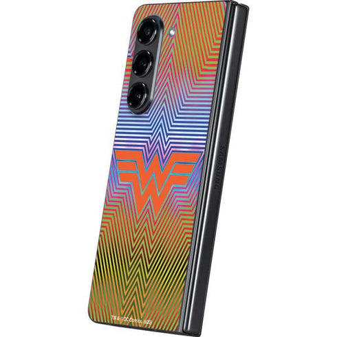 Wonder Woman 1984 (2020) Rainbow Chevron Logo Galaxy Z Fold5 5G Skin