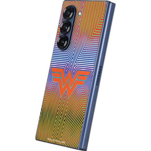 Wonder Woman 1984 (2020) Rainbow Chevron Logo Galaxy Z Fold6 Skin