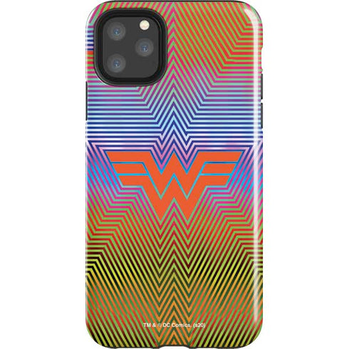 Wonder Woman 1984 (2020) Rainbow Chevron Logo iPhone Cases