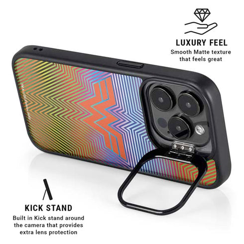Wonder Woman 1984 (2020) Rainbow Chevron Logo iPhone 13 Pro Kickstand Case