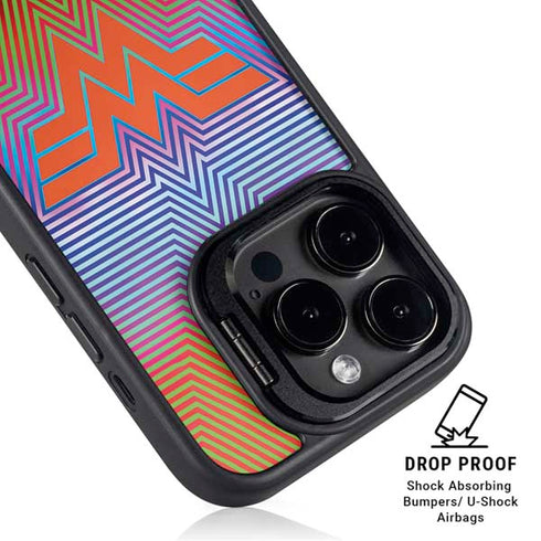 Wonder Woman 1984 (2020) Rainbow Chevron Logo iPhone 13 Pro Kickstand Case