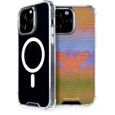 Wonder Woman 1984 (2020) Rainbow Chevron Logo iPhone Cases