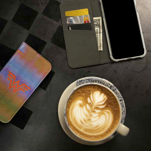 Wonder Woman 1984 (2020) Rainbow Chevron Logo iPhone 15 Folio Case