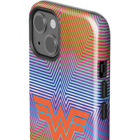 Wonder Woman 1984 (2020) Rainbow Chevron Logo iPhone 15 Impact Case