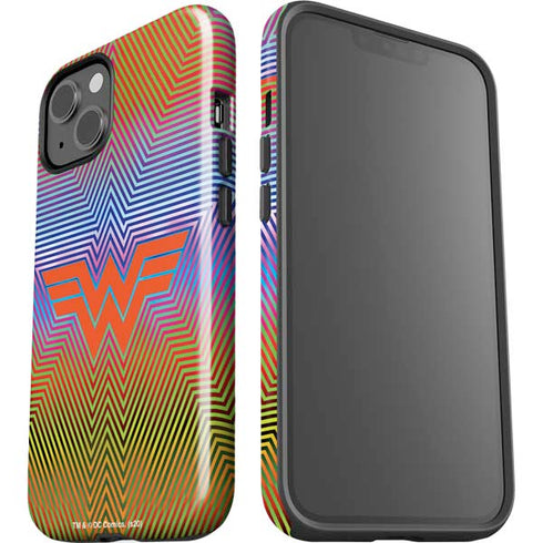 Wonder Woman 1984 (2020) Rainbow Chevron Logo iPhone 15 Impact Case