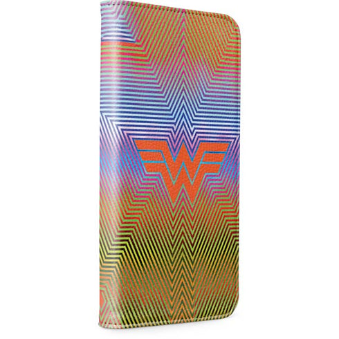 Wonder Woman 1984 (2020) Rainbow Chevron Logo iPhone 15 Pro Folio Case