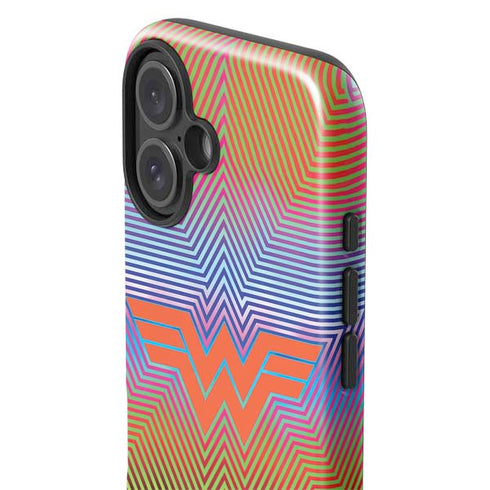 Wonder Woman 1984 (2020) Rainbow Chevron Logo iPhone 16 Impact Case