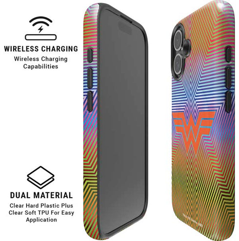 Wonder Woman 1984 (2020) Rainbow Chevron Logo iPhone 16 Magsafe Impact Case