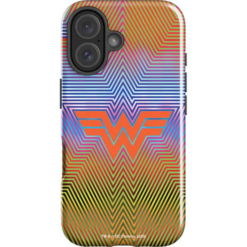 Wonder Woman 1984 (2020) Rainbow Chevron Logo iPhone 16 Plus Impact Case