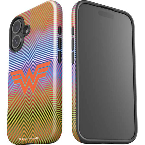 Wonder Woman 1984 (2020) Rainbow Chevron Logo iPhone 16 Plus Impact Case