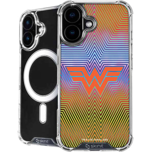 Wonder Woman 1984 (2020) Rainbow Chevron Logo iPhone 16 Plus MagSafe Case