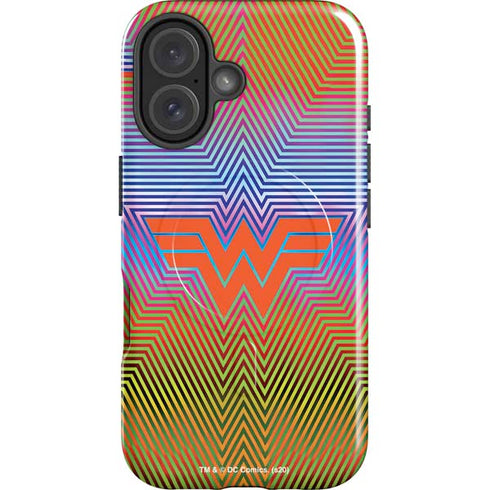 Wonder Woman 1984 (2020) Rainbow Chevron Logo iPhone 16 Plus Magsafe Impact Case