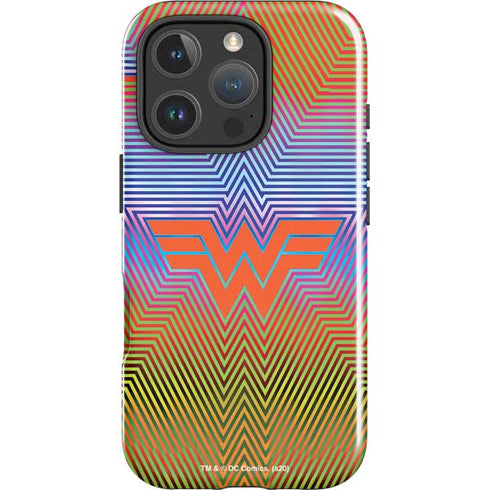 Wonder Woman 1984 (2020) Rainbow Chevron Logo iPhone 16 Pro Impact Case
