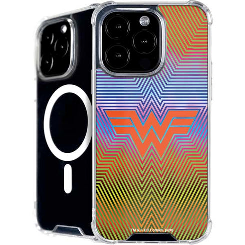 Wonder Woman 1984 (2020) Rainbow Chevron Logo iPhone 16 Pro MagSafe Case