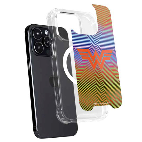 Wonder Woman 1984 (2020) Rainbow Chevron Logo iPhone 16 Pro MagSafe Case
