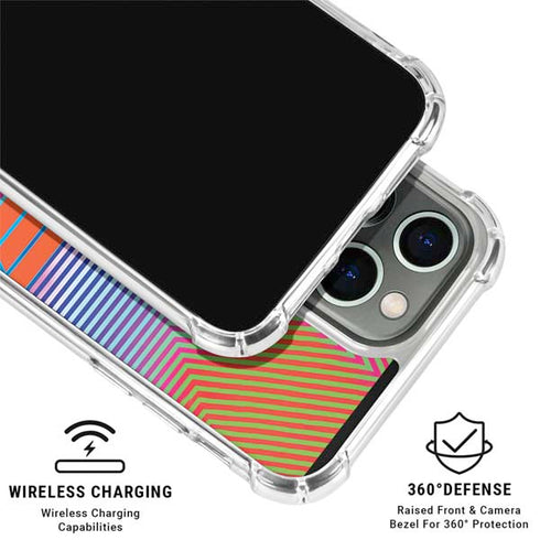 Wonder Woman 1984 (2020) Rainbow Chevron Logo iPhone 16 Pro Max Clear Case