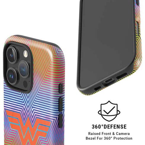 Wonder Woman 1984 (2020) Rainbow Chevron Logo iPhone 16 Pro Max Magsafe Impact Case