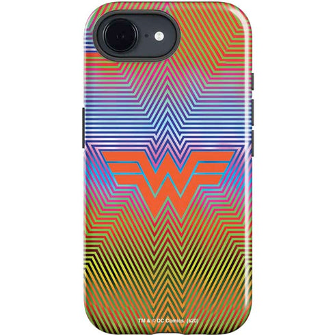 Wonder Woman 1984 (2020) Rainbow Chevron Logo iPhone 16e Impact Case