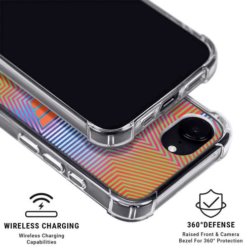 Wonder Woman 1984 (2020) Rainbow Chevron Logo iPhone 16e MagSafe Case