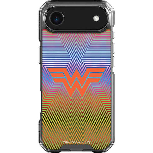 Wonder Woman 1984 (2020) Rainbow Chevron Logo iPhone 17 Air Clear Case