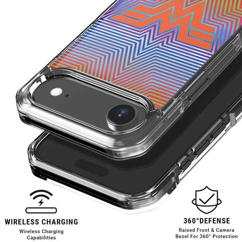 Wonder Woman 1984 (2020) Rainbow Chevron Logo iPhone 17 Air Clear Case