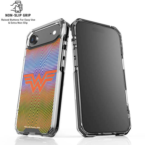 Wonder Woman 1984 (2020) Rainbow Chevron Logo iPhone 17 Air Clear Case
