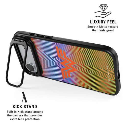Wonder Woman 1984 (2020) Rainbow Chevron Logo iPhone 17 Air Kickstand Case