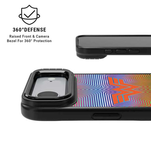 Wonder Woman 1984 (2020) Rainbow Chevron Logo iPhone 17 Air Kickstand Case
