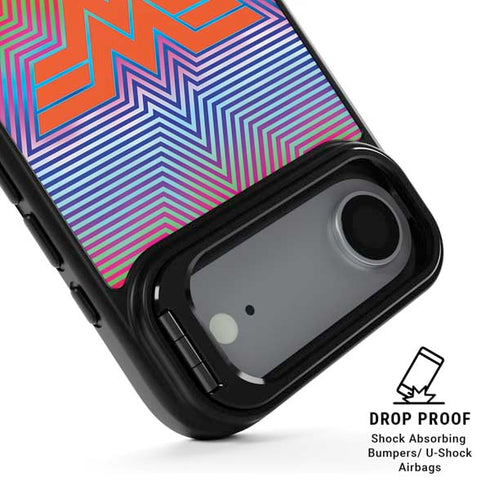 Wonder Woman 1984 (2020) Rainbow Chevron Logo iPhone 17 Air Kickstand Case